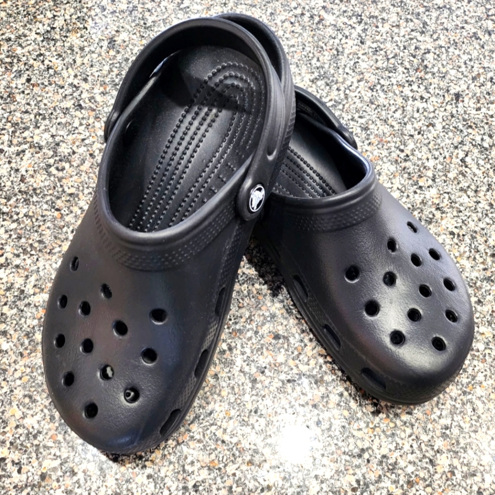 Black CROCs, NWOT